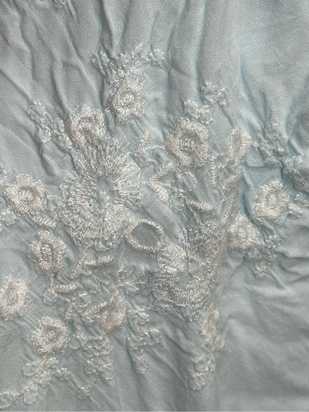 In Bloom by Jonquil Blue Embroidered Boho Camisole Tank Top XS - Picture 4 of 6